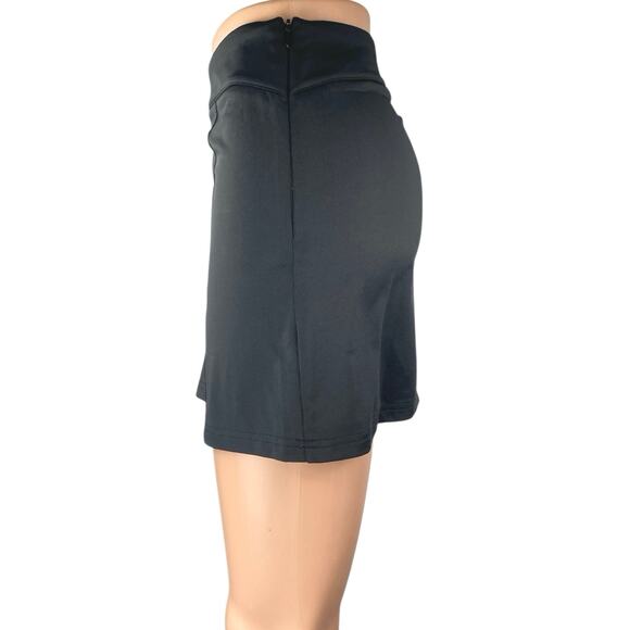 Princess Polly Women's Black High Waist Side Zip Casual Mini A-Line Skirt Size 4 - Picture 2 of 5